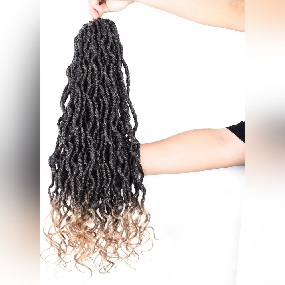 Faux Loccs Croochet Hair Packs 24" Deep Wave Braiding Hair Extensions 6 pack NEW